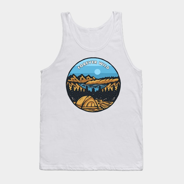 Camping Wild Adventure Outdoor Tank Top by 78soeef